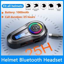 Auriculares inalámbricos para casco de motocicleta Q08 con pantalla LCD, que muestra el nivel de batería, el volumen y la temperatura. 6 modos de efectos de sonido conmutables. Conexión Bluetooth 5.3 inalámbrica con smartphone - Pregunta 8 - Ver 10