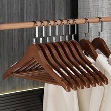 Hotel-Grade Wooden Non-Slip Seamless Wide-Shoulder Clothes Hanger For Home Organization And Closet Upgrade, Natural Wood Suit Hanger For Men And Women, Thick Coat Hanger For Shirts, Jackets, And Outerwear, Seamless Design Prevents Shoulder Dents, Wide Shoulder Profile Maximizes Storage Space, Ideal For Travel Or Home Use, Wardrobe Refresh, Elegant Nordic-Style Wood Hanger For Everyday Use, Premium Finish And Strong Load Capacity - View 5