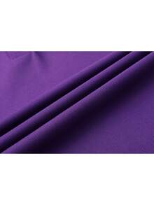 Áo polo thể thao nam màu tím trơn, chất liệu polyester, dáng rộng, mềm mại và nhẹ. - Màu tím - Xem 5