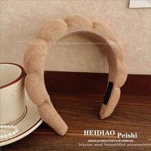 1条女士发带，秋冬云朵设计宽发带，高冠新款，防滑洗脸发夹成人发饰 - 彩色 - 查看 15