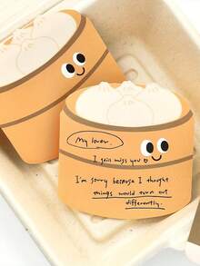 每本30张，可爱食物造型便利贴，趣味卡通设计，非常适合用作提醒和学习用品。 - 彩色 - 查看 1