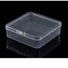 6/12/18 Pcs Square Transparent Plastic Storage Box, PP Bead Jewelry Parts Accessories Display Packaging Box - Transparent - View 6