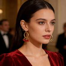 6pcs Stainless Steel PVD Gold Plated Round Earring Hooks, DIY Pendant Jewelry Making Supplies - Earrings - View 5