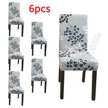 1/2/4/6pcs Waterproof Printed Chair Covers, Suitable For Home Or Party, All Season - Multicolor - View 28