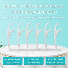 300Pcs/150Pcs Disposable Dental Floss Picks In Durable Storage Box,  Shred-Resistant Teeth Cleaning Flossers, Lint-Free Smooth Floss Sticks For Plaque & Food Debris Removal, Portable Oral Care Tools For Home Travel Office Hotel Daily Use For Adults & Family - 彩色 - 查看 8