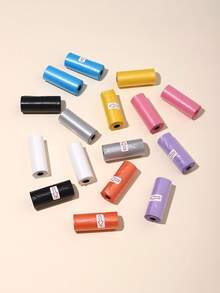 75pcs/5rolls Disposable Trash Bags, Convenient To Carry, Solid Color Diaper Changing Bags, Car Garbage Bags, Suitable For Stroller, Living Room, Bathroom, Nursery Cleaning, Random Color - Multicolor - View 4