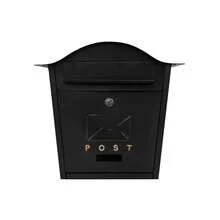 Post Box Wall Mounted Blk Large Letter Mailbox Outdoor Letterbox With Lock - C - View 2