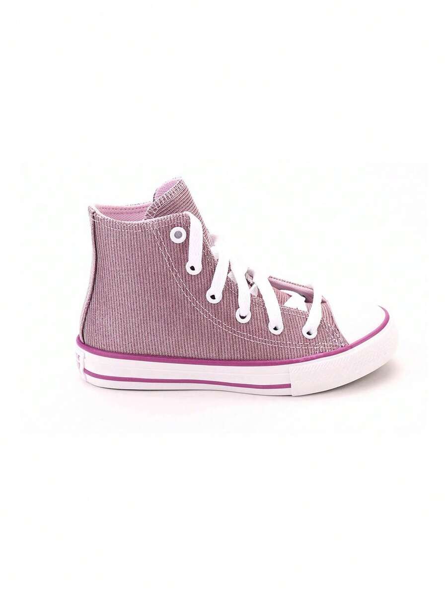 Kids' Converse Canvas Sneakers - Timeless Burgundy Design, Available In Sizes 27 & 28 - Ideal For Every Season - -Durable- Canvas Material For Long-Lasting Wear - Perfect For Active Children - Stylish And Comfortable Footwear - Great For Everyday Adventures - 紫紅色 - 查看 1