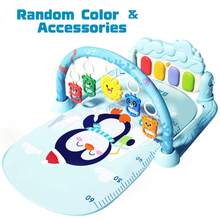 健身拱门玩具，音乐踏步钢琴爬行垫，这款趣味十足且寓教于乐的健身拱门玩具定能吸引您的宝宝，是圣诞节、生日、万圣节或复活节的绝佳礼物。配件颜色随机。 - 彩色 - 查看 9