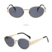 2 pares de gafas de mujer con montura de metal ovalada/poligonal, adecuadas para uso diario y actividades al aire libre - Multicolor - Ver 3