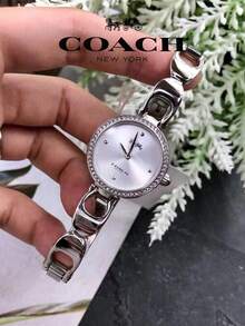 Coach Park Series Silver Tone Steel Strap Silver White Dial Women's Watch - 銀色 - 查看 2