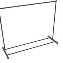 LIVINGANDHOME Double-Tier Black Iron Heavy Duty Clothes Rail Rack, 2 Hanging Rods Sturdy Garment Rack, 2-Rod Minimalist Garment  Clothing Hanger, Multifunctional Organiser For Bedroom & Shop Display - Black 120cm(W) X 40cm(D) X 180cm(H) - View 7