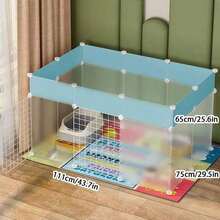 Modular Pet Fence, Large Space Plastic Cage, Escape-Proof Design, Suitable For Puppies, Kittens, Guinea Pigs, Ferrets, Rabbits And Other Small Pets - Assembled Version - View 5