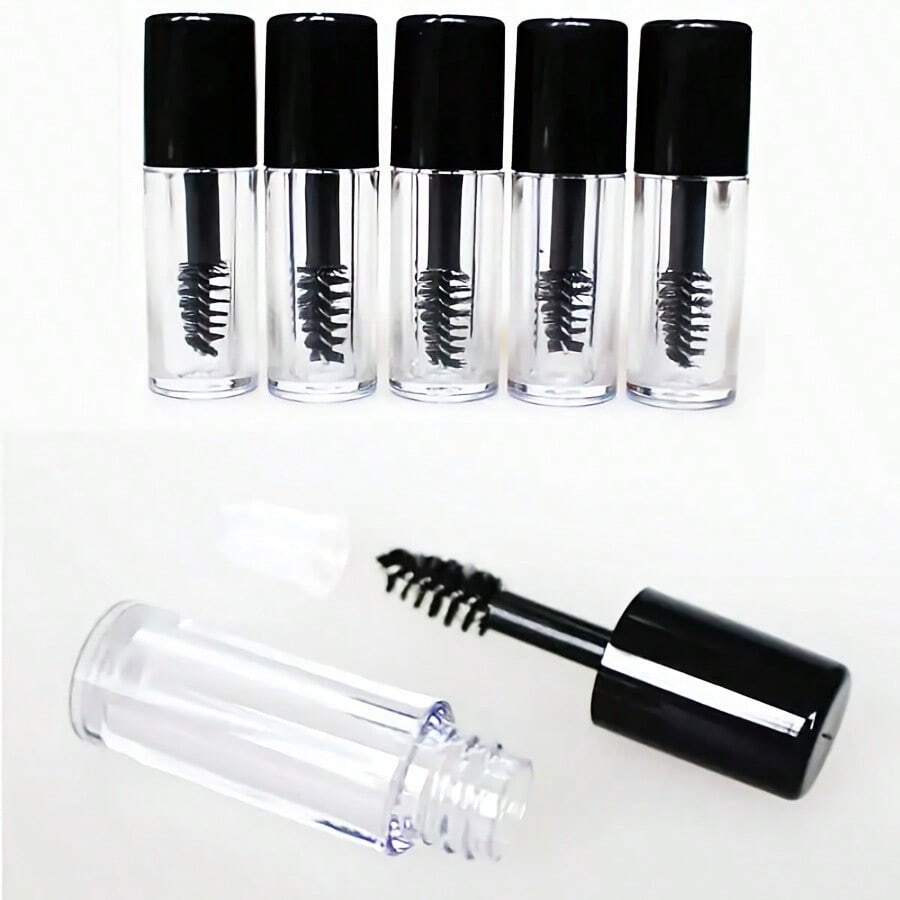 Tub gol pentru rimel 1 buc/5 buc/10 buc 3 ml, turnat prin injecție, transparent, reîncărcabil, sticlă pentru mostre de cosmetice DIY, transparent și compact, potrivit pentru decantarea cosmeticelor de călătorie, cosmetice, preț accesibil, decor cameră, toaletă, călătorii, dormitor, accesorii machiaj, preț accesibil, cadou de Crăciun, cosmetice, instrumente machiaj, articole bune ieftine, cadou, cadou pentru femei, cadou de Crăciun - Multicolor - Vizualizare 1