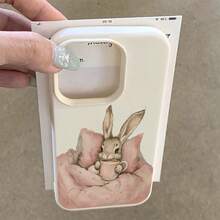 Funda para teléfono: Funda con diseño de conejito de buenas noches en TPU, adecuada para 16 Pro/14/16 Plus/15/13 Pro/12/11, funda protectora a prueba de caídas para negocios, diseño elegante, funda premium, funda linda, Pascua. - 1 pieza - Ver 5