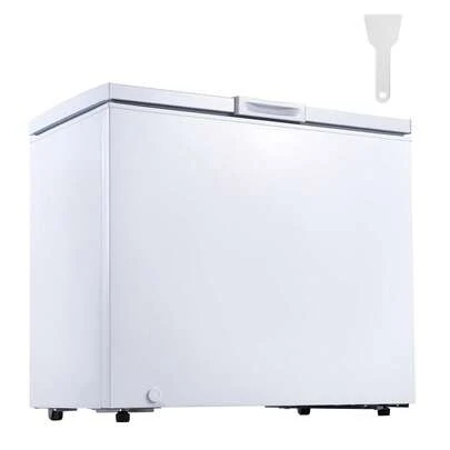 Chest Freezer, 6.7 Cu.Ft Compact Deep Freezer, Free Standing Top Open Door Chest Freezers With 2 Removable Baskets & Adjustable Thermostat, Low Noise & Garage Ready, White