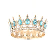2pcs/Set Baroque Style Bridal Crystal Crown + Shoulder Strap "Birthday Queen" Set, Bridal Crown Headpiece, Wedding/Birthday/Christmas Party, Designed For Women - Multicolor - View 8