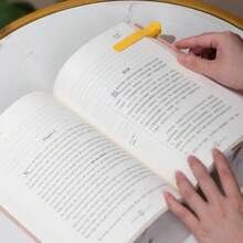 1pc Automatic Page Turning Soft Silicone Bookmark, Multifunctional And Minimalist Design, Suitable For Books, Notebooks, Maps, Ideal Gift For Students And Children To Encourage Learning - Multicolor - View 11