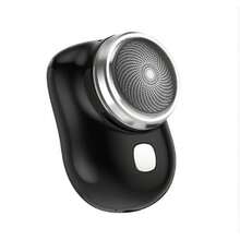 Mini Barbeador EléTrico PortáTil À Prova D'áGua TIPO-C Aparador De Barba De Bolso - preto - Visão 10