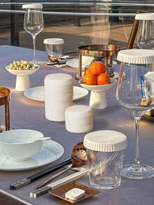 50/100/150个一次性纸杯盖，适用于酒店、KTV、酒吧、美发沙龙等场所，纸杯套，防尘盖 - 彩色 - 查看 8