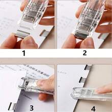 51 piezas de clips de carpeta transparentes minimalistas, clips organizadores multifuncionales para documentos, aperitivos, sellado - Multicolor - Ver 5