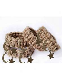 1/2 chiếc kẹp rèm kim loại hình ngôi sao và mặt trăng phong cách Boho, dây buộc rèm xoắn, thích hợp cho phòng khách, phòng ngủ, quà tặng ngày lễ. - nhiều màu - Xem 5