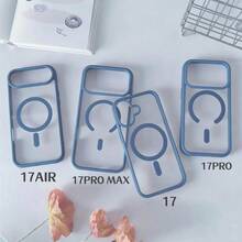 Far-View Blue Magnetic Case For IPhone | Clear Back Case With Magnetic Ring & Shockproof Protective Cover - Far Peak Blue - View 7