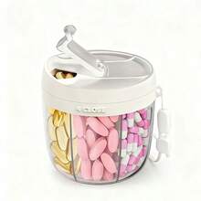 Portable Pill Case, Vitamin Storage Box, Anti-Confusion Design, Wide Opening For Easy Access, Travel Medicine Box - Multicolor - View 8