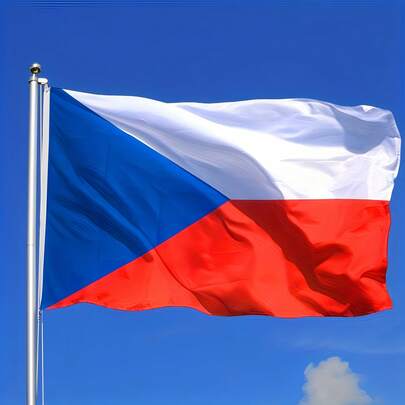 1 Pcs 90x150cm Czech Republic National Flag, 15 Pcs 14x21cm Czech Republic Hand Held Flags - Double-Sided Design, Suitable For Party Decorations, Football Parties, Bars, Gardens, Indoor And Outdoor Decorations, Holiday Celebrations