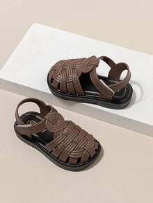 Children's Flat Sandals, Casual Versatile Daily Wear - Brown - View 1
