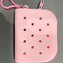 1 PC Single Silicone Keychain Wallet | Cartoon Themed, Zippered, Girl'S Novelty Key Chain, Card Holder With Ring Buckle, Suitable For Hand Washing - Multicolor - View 10