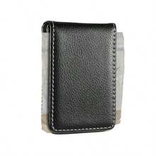 Cobee Slim Magnetic Money Clip Black Magnetic Money Clip Pocket Cash Wallet For Card Men Leather Minimalist Business Card Holder - Black - 查看 8