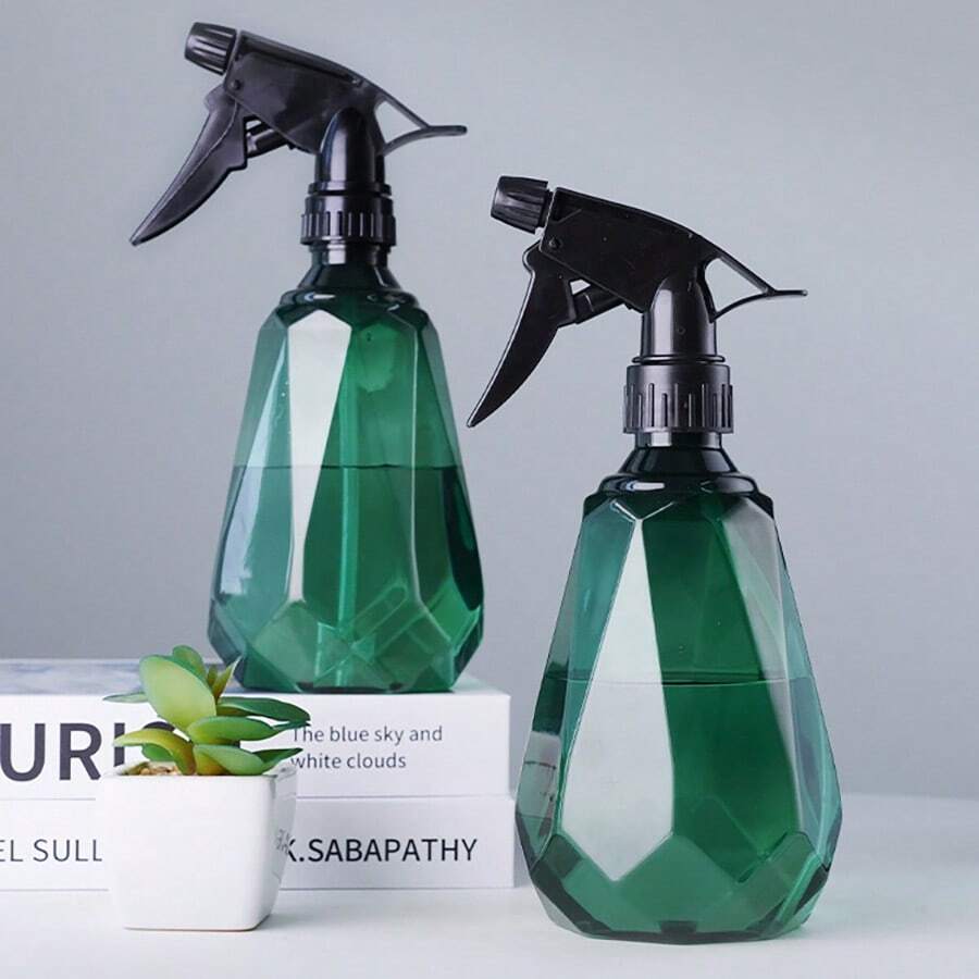 1pc Alcohol Spray Bottle, Pressurized Sprayer For Disinfection, Gardening, Cleaning, Home Use - Starry Green 500ml - View 1