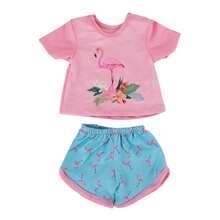 5pcs 18-Inch Doll Clothes Set, Including 18-Inch Doll Short Sleeve Top And Shorts (Doll Not Included), Soft & Breathable For Everyday Wear - Multicolor - View 14