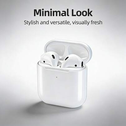 Newmine Bluetooth Kulaklık, Ekstra Uzun Pil Ömrü, Hafif Spor Tasarım, Algılanamaz Gecikme, Lightning Şarj, iOS ve Android Cihazlarla Uyumlu, Oyun Kulaklığı ve Hoparlör, Mikrofon, Beyaz