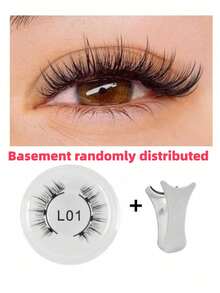 1对磁性眼线和假睫毛套装，无需胶水即可轻松使用，可重复使用的假睫毛工具，适合旅行、出差、约会、酒店等场合。 - 彩色 - 查看 16