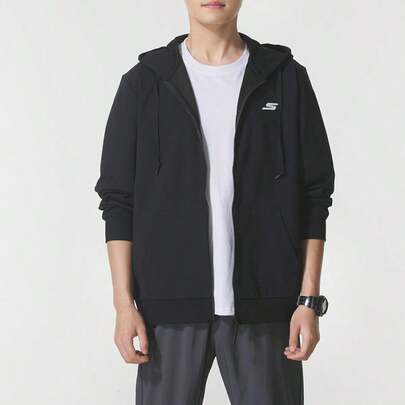 Skechers Chaqueta con capucha/Ropa exterior, Tejido, Ropa deportiva unisex P225U132-03K8