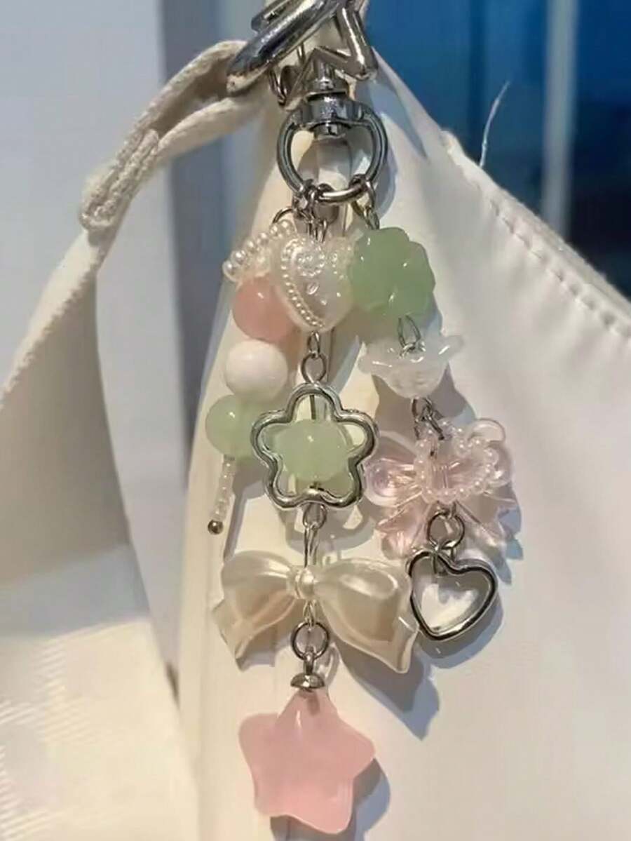 1 chiếc móc khóa hình rừng cây xanh tươi mát kiểu Hàn Quốc bằng acrylic, thích hợp cho chìa khóa xe, điện thoại, túi xách, nhẹ và bền, thiết kế tối giản cho sử dụng hàng ngày. - Nhiều màu - Xem 1