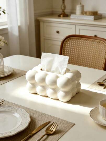 1 pièce Boîte à mouchoirs à bulles nuageuses, support à mouchoirs de restaurant, étagère de rangement de mouchoirs pour la maison, boîte à mouchoirs décorative pour le bureau, la chambre à coucher, le bureau, distributeur de mouchoirs, convient pour la maison, la salle de bain, la cuisine, la chambre à coucher et la voiture, multi-usage, couleur aléatoire
