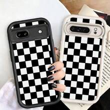 苹果phonecase黑白棋盘格745JPTYJTIPhone17Pro圣诞礼物iPhone16新年礼物12Pro男女朋友17生日礼物11防摔 - 黑色 - チェックする 5