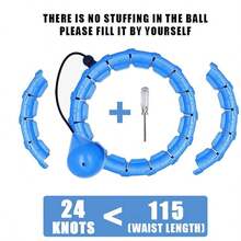 LOTANK 24段可拆卸健身圈，适合成人、减肥人士、女性及初学者，直径120厘米/47英寸 - 粉色 - 查看 8