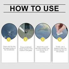 3 件套挡风玻璃护理套装 - 挡风玻璃裂纹修复、清洁和翻新套装 - 1set - 查看 8