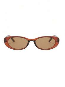 SHEIN BAE 1 Pair Women's Cat Eye Small Frame Glasses, With Retro Style Decorated Temples, Versatile Fashion, Elegant And High-End - Multicolor - View 6