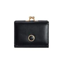 Minimalist Retro Metal Round Buckle Men's Short Wallet, High-End Solid Color Multi-Card Holder Coin Purse,Fathers Day Gifts - Multicolor - View 10