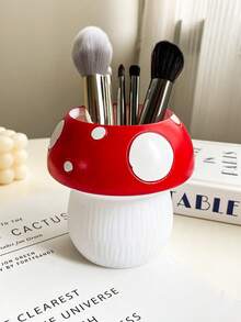 1个红色蘑菇陶瓷花瓶，用于花卉装饰、现代家居装饰，蘑菇造型花瓶，简约花瓶，可用作咖啡桌摆件、浴室、厨房、办公室、家居装饰、房间装饰、玻璃花瓶 - 彩色 - 查看 7