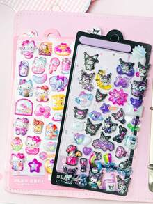 Pegatinas luminosas con relieve 3D de personajes de dibujos animados, pegatinas de juguete creativas y lindas para niños al por mayor - Multicolor - Ver 7