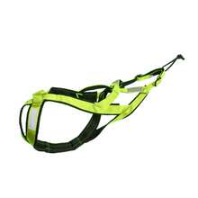 大型犬反光雪橇背带 - 可调节防震尼龙背心，带背部支撑垫，雪橇板犬背带 - 彩色 - 查看 18