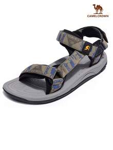 CAMEL CROWN Men's Waterproof Hiking Sandals, With Arch Support, Open Toe Design, Comfortable Outdoor Beach Water Sports Sandals For Summer - Army Green - View 1