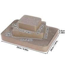 1个加厚纸板兔子磨牙玩具，小型宠物玩具，仓鼠玩具，鹦鹉玩具，喙爪磨牙栖木，适合小型宠物和鸟类 - 彩色 - 查看 3