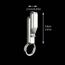 Stainless Steel Waist Hanging Car Key Buckle Key Clip Belt Buckle Outdoor Buckle Keychain - one-size - View 9